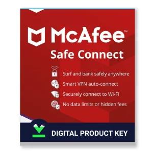 McAfee Safe Connect VPN 1 Year 5 Devices